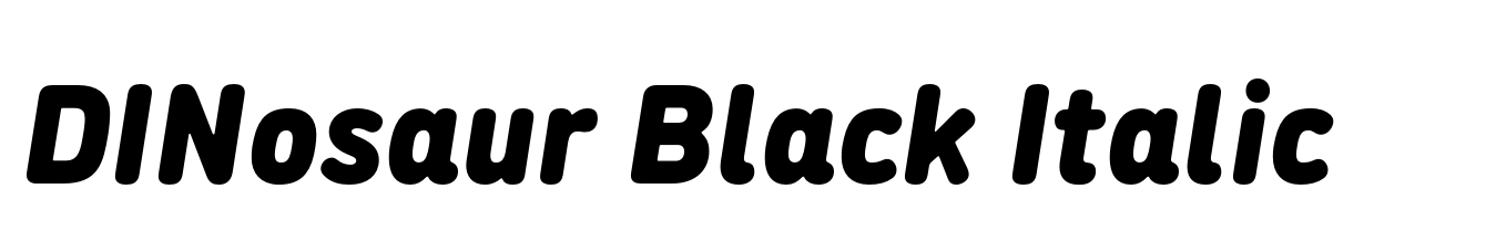 DINosaur Black Italic